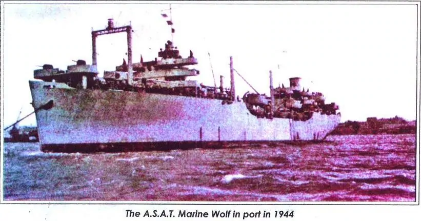 The A.S.A.T. Marine Wolf In Port In 1944